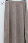SWAYING 24 Autumn and Winter Wool Velvet Blended Cocoon Long Skirt SW-SW24AW3B12-TUO Camel SW-SW24AW3B11
